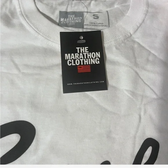 The Marathon Clothing White and Black Crenshaw Short Sleeve Tee - Picture 2 of 2